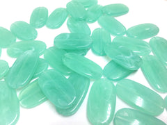 Green Beads, Mint Beads, The Surf Collection, 30mm Beads, big acrylic beads, bracelet necklace earrings, jewelry making, acrylic bangle bead