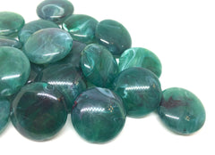 Emerald Beads, Green Beads, The Eclipse Collection, 23mm Beads, circular acrylic beads, bracelet necklace earrings, jewelry making, bangle