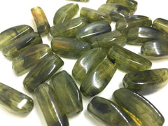 Green Beads, Army Beads, The Sprinkle Collection, 27mm Beads, Rectangle Beads, Log Beads, Bangle Beads, Bracelet Beads, necklace beads