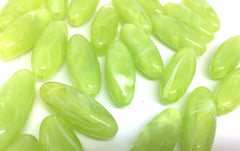 Green Beads, Lime Green, The POD Collection, 33mm Beads, big acrylic beads, bracelet, necklace, acrylic bangle beads, green jewelry