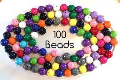 Bulk WHOLESALE 20mm Bubblegum Chunky Acrylic Beads, Jewelry Making, Ne –  Swoon & Shimmer