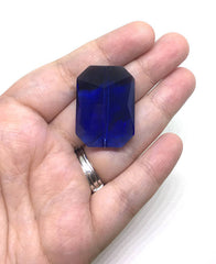 34mm Glass Crystal in royal blue crystals, faceted crystals for jewelry creation, wire bangle making, glass beads, bangle beads, bracelet