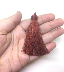 Firebrick Red Tassels, tassel earrings, Silk Tassels, 3 Inch 80mm Tassel, red jewelry, tassel necklace, red necklace, long red necklace, red