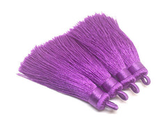Violet Purple Tassels, tassel earrings, Silk Tassels, 3 Inch 80mm Tassel, purple jewelry, tassel necklace, purple necklace, long purple tassel
