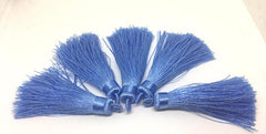 Cornflower Blue Tassels, tassel earrings, Silk Tassels, 3 Inch 80mm Tassel, blue jewelry, tassel necklace, blue necklace, long light blue