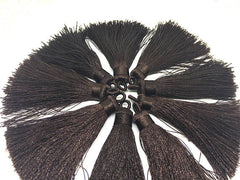 Dark Chocolate Brown Tassels, tassel earrings, Silk Tassels, 3 Inch 80mm brown jewelry, tassel necklace, brown necklace, long necklace tasse