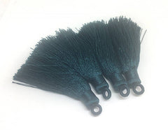 Emerald Isle Tassels, tassel earrings, Silk Tassels, 3 Inch 80mm Tassel, green jewelry, tassel necklace, green necklace, emerald jewelry