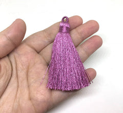 Dusty Rose Tassels, tassel earrings, Silk Tassels, 3 Inch 80mm Tassel, pink jewelry, tassel necklace, rose pink necklace, rose tassel, pink