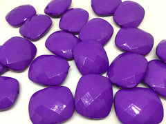 Purple Faceted Puffed Oval 31mm Bead, Oval purple Bead, Bangle or Jewelry Making, bangle beads, dark purple jewelry, eggplant necklace jewelry