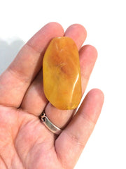Large MARIGOLD Gem Stone Beads - Acrylic Beads that look like stained glass for Jewelry Making-Necklaces, Bracelets, or Earrings! 45x25mm St