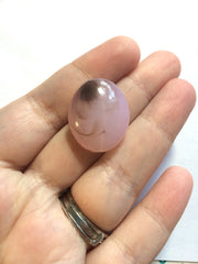 Pink Brown Ombre beads, blush pink 25mm egg / nugget Bead, acrylic beads, glass beass, bangle beads, pink jewelry, pink bracelet, pink