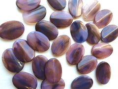 Purple Brown Ombré Oval Beads - Nugget Bead - Dinosaur Egg Crackle bead - FLAT RATE SHIPPING 30mmx22mm Acrylic big beads