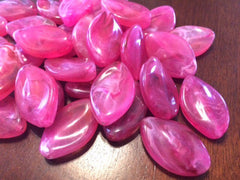 Pink Beads, The Marquise Collection, pink beads, 30x21mm Beads, dark pink beads, big acrylic beads, pink jewelry, pink bracelet necklace