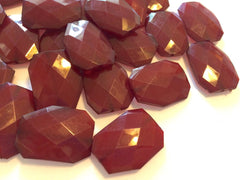 XL Wine red 39mm big acrylic beads, maroon chunky craft supplies for wire bangle or jewelry making necklace, marsala beads, garnet beads