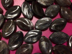 Black Beads, The Marquise Collection, Fall colors, jewelry beads, 30x21mm Beads, bangle beads, big acrylic beads, black jewelry