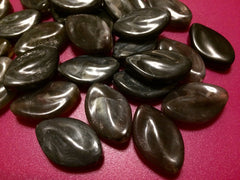 Black Beads, The Marquise Collection, Fall colors, jewelry beads, 30x21mm Beads, bangle beads, big acrylic beads, black jewelry