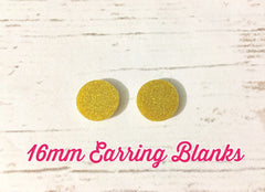 Acrylic Earring Blanks, 16mm earring circles, monogram jewelry, monogram earring, acrylic blanks, circular earrings, acrylic circles, gold