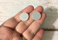 Acrylic Earring Blanks, 16mm earring circles, monogram jewelry, monogram earring, acrylic blanks, circular earrings, acrylic circles, silver