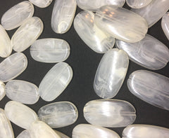 Cream Beads, The Surf Collection, 30mm Beads, big acrylic beads, bracelet necklace earrings, jewelry making, acrylic bangle beads