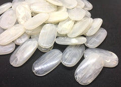Cream Beads, The Surf Collection, 30mm Beads, big acrylic beads, bracelet necklace earrings, jewelry making, acrylic bangle beads