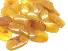 Yellow Beads, Marigold, The Surf Collection, 30mm Beads, big acrylic beads, bracelet necklace earrings, jewelry making, acrylic bangle beads