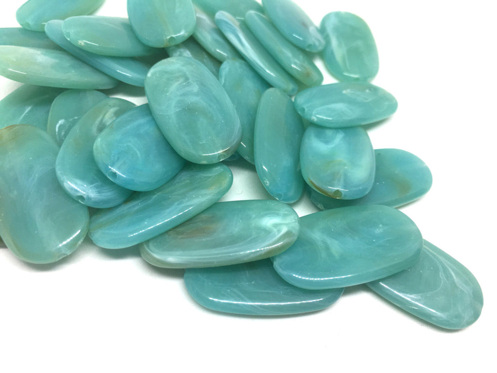 Green Beads, Seafoam, The Surf Collection, 30mm Beads, big acrylic beads, bracelet necklace earrings, jewelry making, acrylic bangle beads