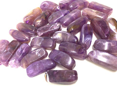 Purple Beads, The Sprinkle Collection, 27mm Beads, Rectangle Beads, Log Beads, Bangle Beads, Bracelet Beads, necklace beads, purple jewelry