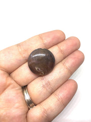 Smoke Beads, Brown Beads, The Eclipse Collection, 23mm Beads, circular acrylic beads, bracelet necklace earrings, jewelry making, bangle