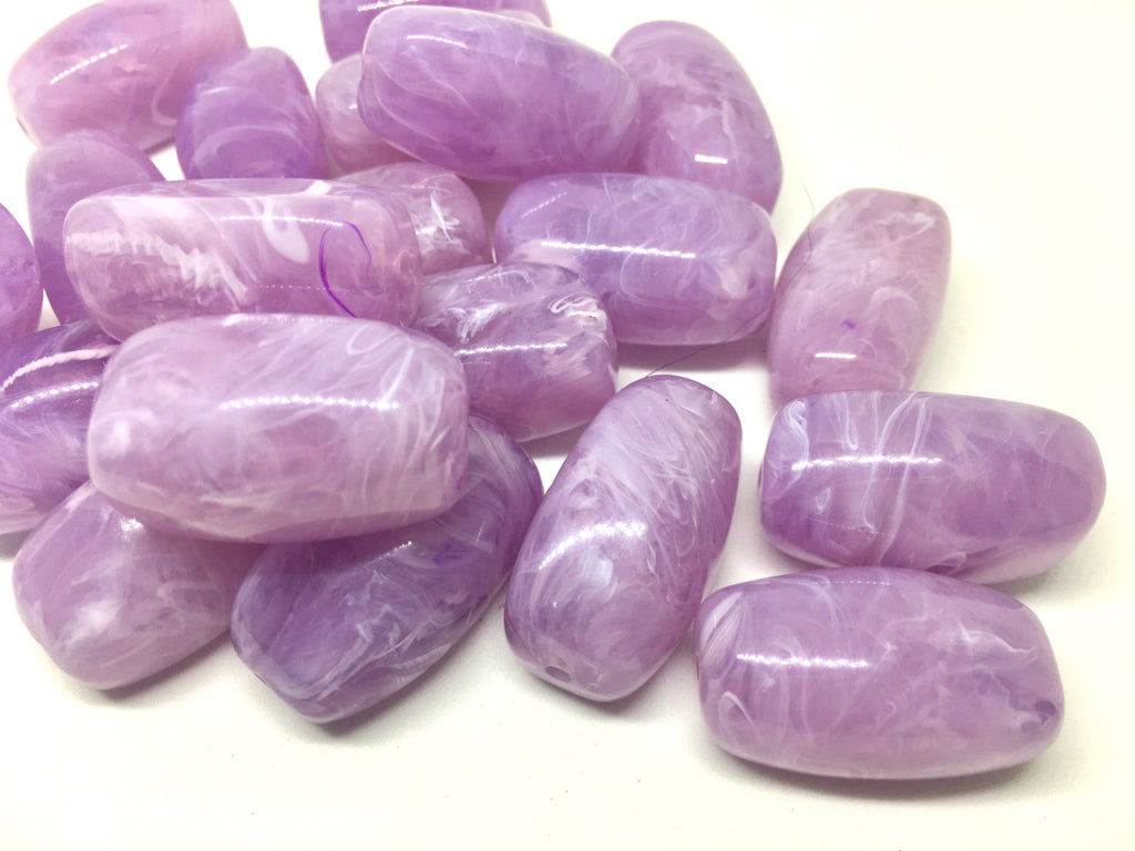 Purple Beads, Lavender, 32mm rectangle Gemstone Beads, The Treasure Collection, acrylic beads, craft supplies, wire bangle jewelry making