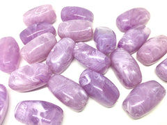 Purple Beads, Lavender, 32mm rectangle Gemstone Beads, The Treasure Collection, acrylic beads, craft supplies, wire bangle jewelry making