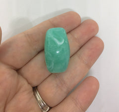 Green Beads, Mint Beads, 32mm rectangle Gemstone Beads, The Treasure Collection, acrylic beads, craft supplies, wire bangle jewelry making