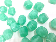Green Beads, Mint Beads, Acrylic Beads, The Jet-Setter Collection, 22mm beads, Colorful beads, Multi-Color Beads, Gemstones, Chunky Beads