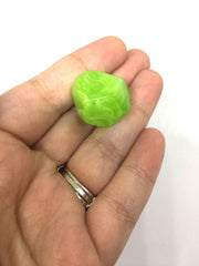 Green Beads, Lime Green, Acrylic Beads, The Jet-Setter Collection, 22mm beads, Colorful beads, Multi-Color Beads, Gemstones, Chunky Beads