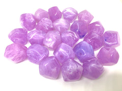 Purple Beads, Lavender, Acrylic Beads, The Jet-Setter Collection, 22mm beads, Colorful beads, Multi-Color Beads, Gemstones, Chunky Beads
