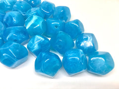 Blue Beads, Caribbean , Acrylic Beads, The Jet-Setter Collection, 22mm beads, Colorful beads, Multi-Color Beads, Gemstones, Chunky Beads