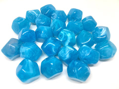 Blue Beads, Caribbean , Acrylic Beads, The Jet-Setter Collection, 22mm beads, Colorful beads, Multi-Color Beads, Gemstones, Chunky Beads