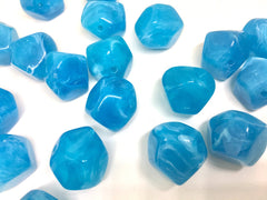 Blue Beads, Caribbean , Acrylic Beads, The Jet-Setter Collection, 22mm beads, Colorful beads, Multi-Color Beads, Gemstones, Chunky Beads
