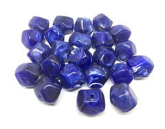 Blue Beads, Dark Blue, Acrylic Beads, The Jet-Setter Collection, 22mm beads, Colorful beads, Multi-Color Beads, Gemstones, Chunky Beads