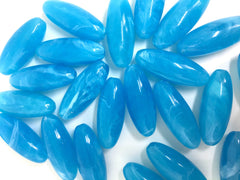 Blue Beads, Caribbean , The POD Collection, 33mm Beads, big acrylic beads, bracelet, necklace, acrylic bangle beads, blue jewelry