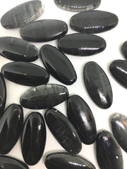 Black Water Mermaid 35mm Bead - Oval Nugget Bead - Bangle or Jewelry Making, bangle beads, mermaid jewelry, black beads, water beads