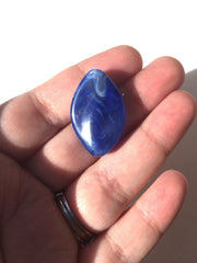Dark Blue Beads, The Marquise Collection, blue beads, 30x21mm Beads, royal blue beads, big acrylic beads, blue jewelry, blue bracelet