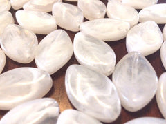 White Beads, The Marquise Collection, Fall colors, fall jewelry, white beads, 30x21mm Beads, big acrylic beads, white bracelet, white