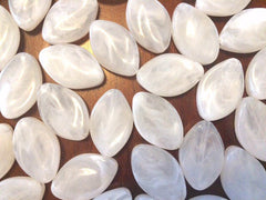 White Beads, The Marquise Collection, Fall colors, fall jewelry, white beads, 30x21mm Beads, big acrylic beads, white bracelet, white