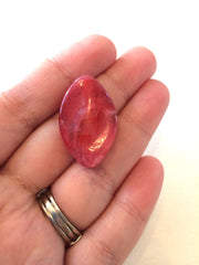 Fiesta Beads, The Marquise Collection, jewelry beads, 30x21mm Beads, bangle beads, big acrylic beads, red jewelry, light red beads