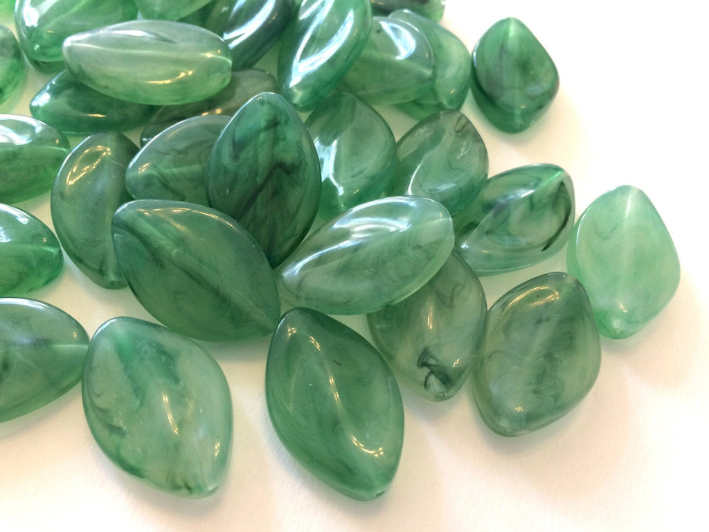 Jalapeño Beads, The Marquise Collection, jewelry beads, 30x21mm Beads, bangle beads, big acrylic beads, green jewelry, green bracelet