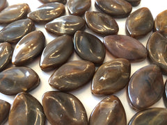 Hot Cocoa Beads, The Marquise Collection, jewelry beads, 30x21mm Beads, bangle beads, big acrylic beads, brown jewelry, brown bracelet