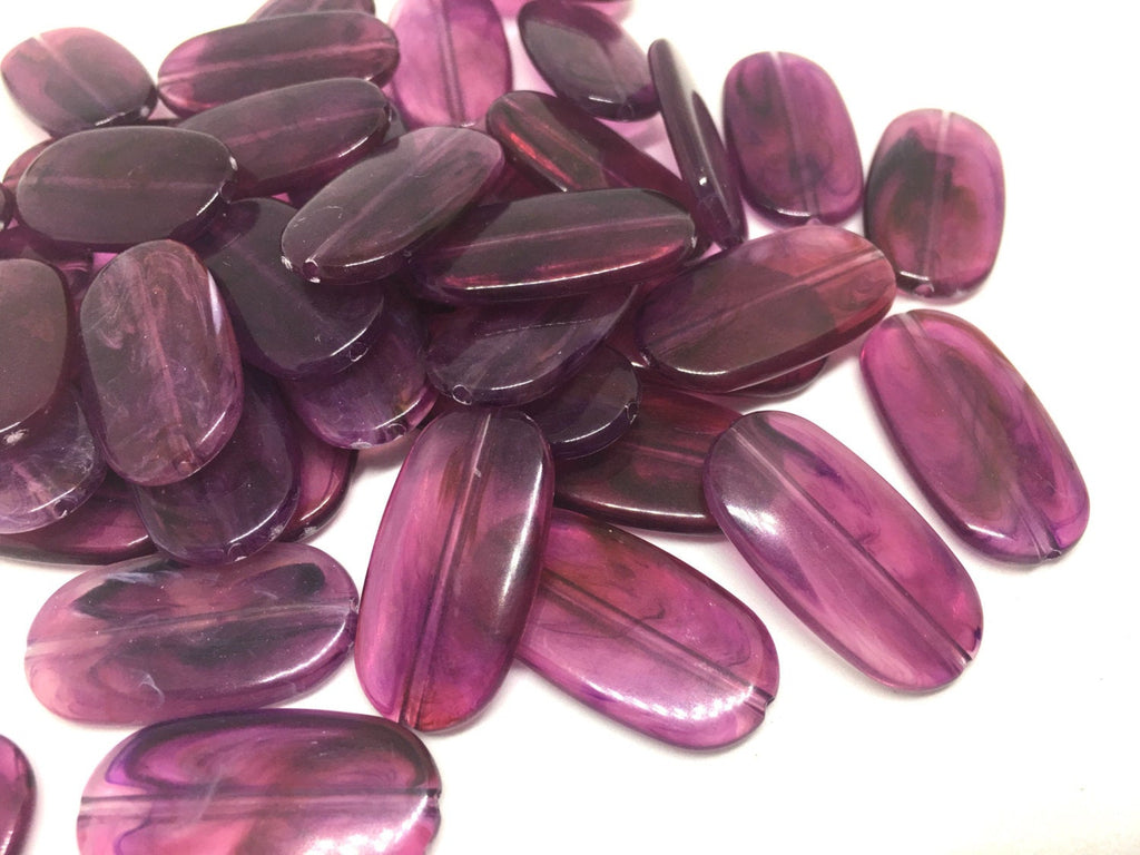 Purple Beads, Eggplant, The Surf Collection, 30mm Beads, big acrylic beads, bracelet necklace earrings, jewelry making, acrylic bangle bead