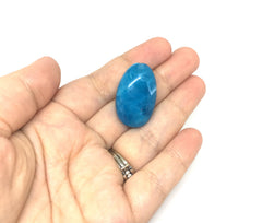 Blue Beads, Caribbean Blue, The Beach Collection, 32mm Oval Beads, Big Acrylic beads, Big Beads, Bangle Beads, Wire Bangle, Beaded Jewelry