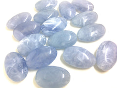 Blue Beads, Sky Blue, The Beach Collection, 32mm Oval Beads, Big Acrylic beads, Big Beads, Bangle Beads, Wire Bangle, Beaded Jewelry