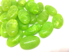 Lime Beads, Green Beads, The Beach Collection, 32mm Oval Beads, Big Acrylic beads, Big Beads, Bangle Beads, Wire Bangle, Beaded Jewelry